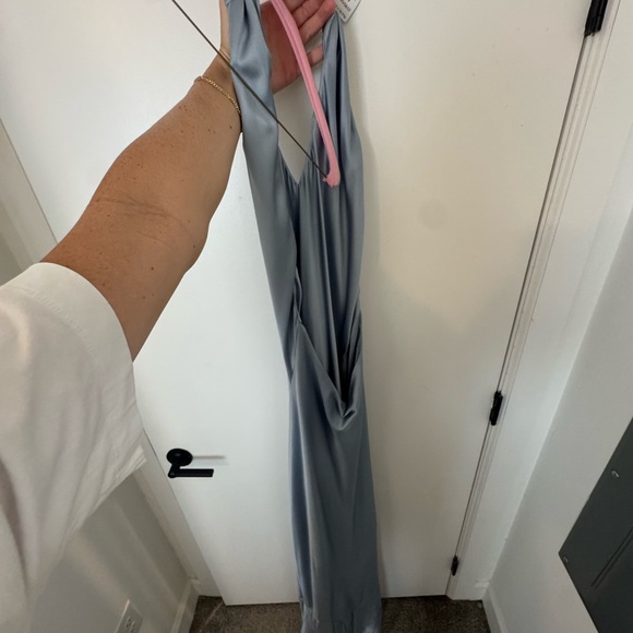 Show Me Your MuMu Sky Blue Cross-Halter Maxi Dress - Picture 5 of 5